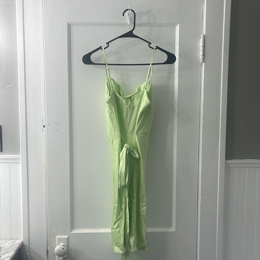 Small Express green maxi dress